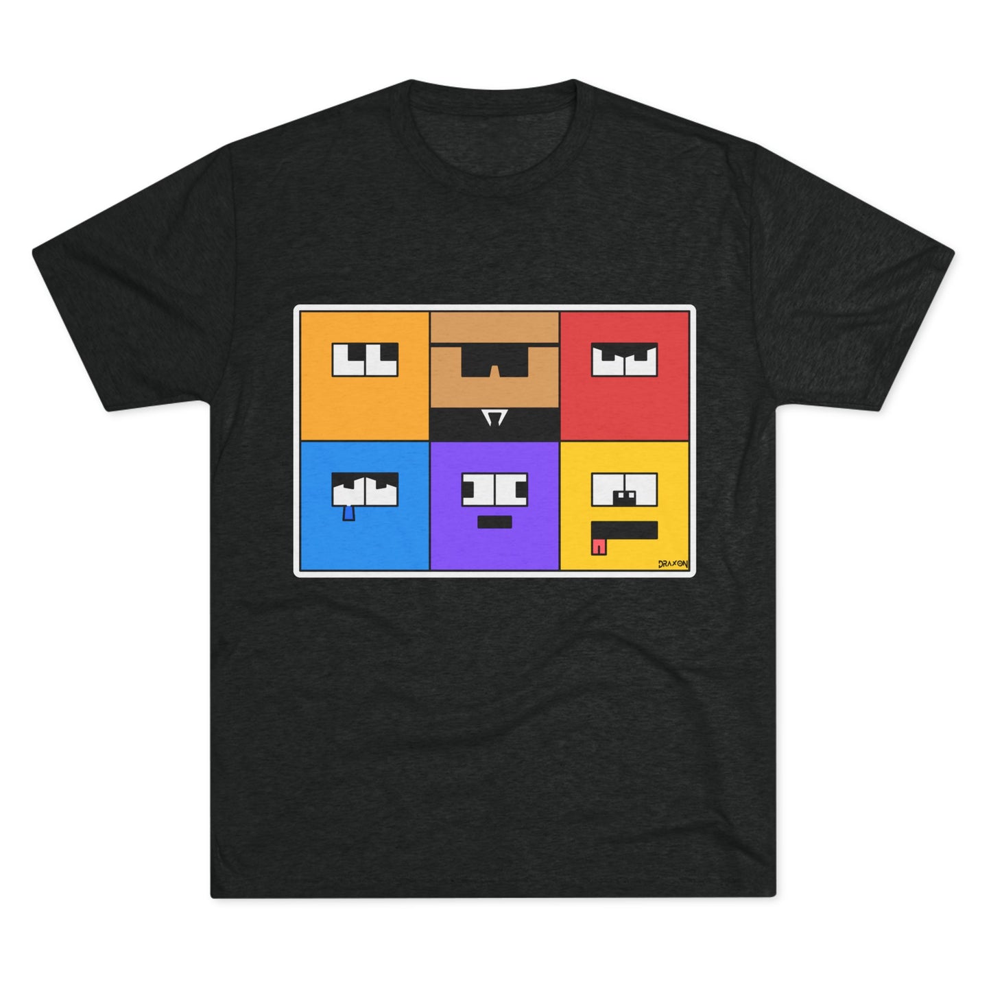 Unisex Tri-Blend Crew Tee (Emotion Blocks)