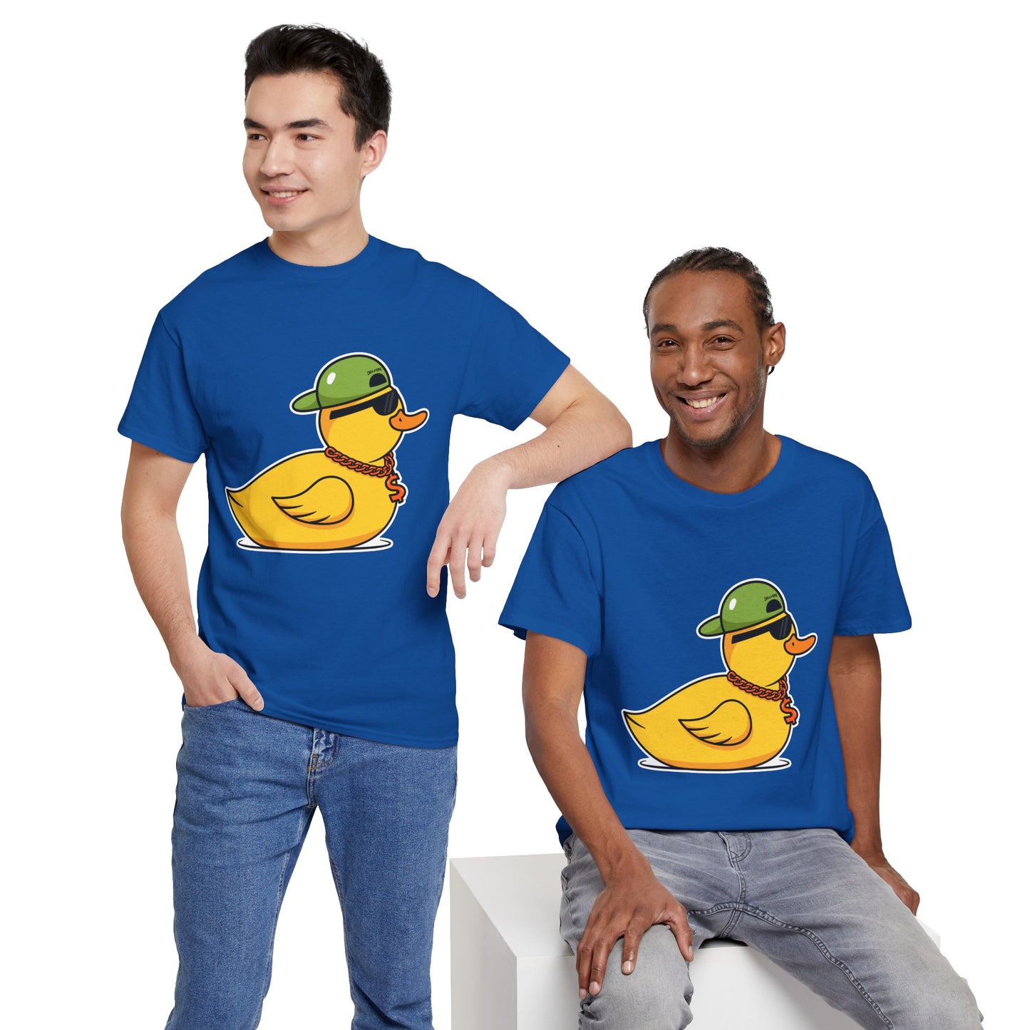 Unisex Heavy Cotton Tee (Gangster Duck)