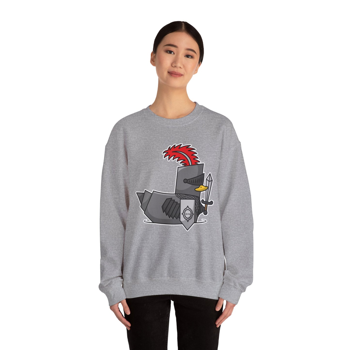Unisex Heavy Blend™ Crewneck Sweatshirt (Knight Duck)