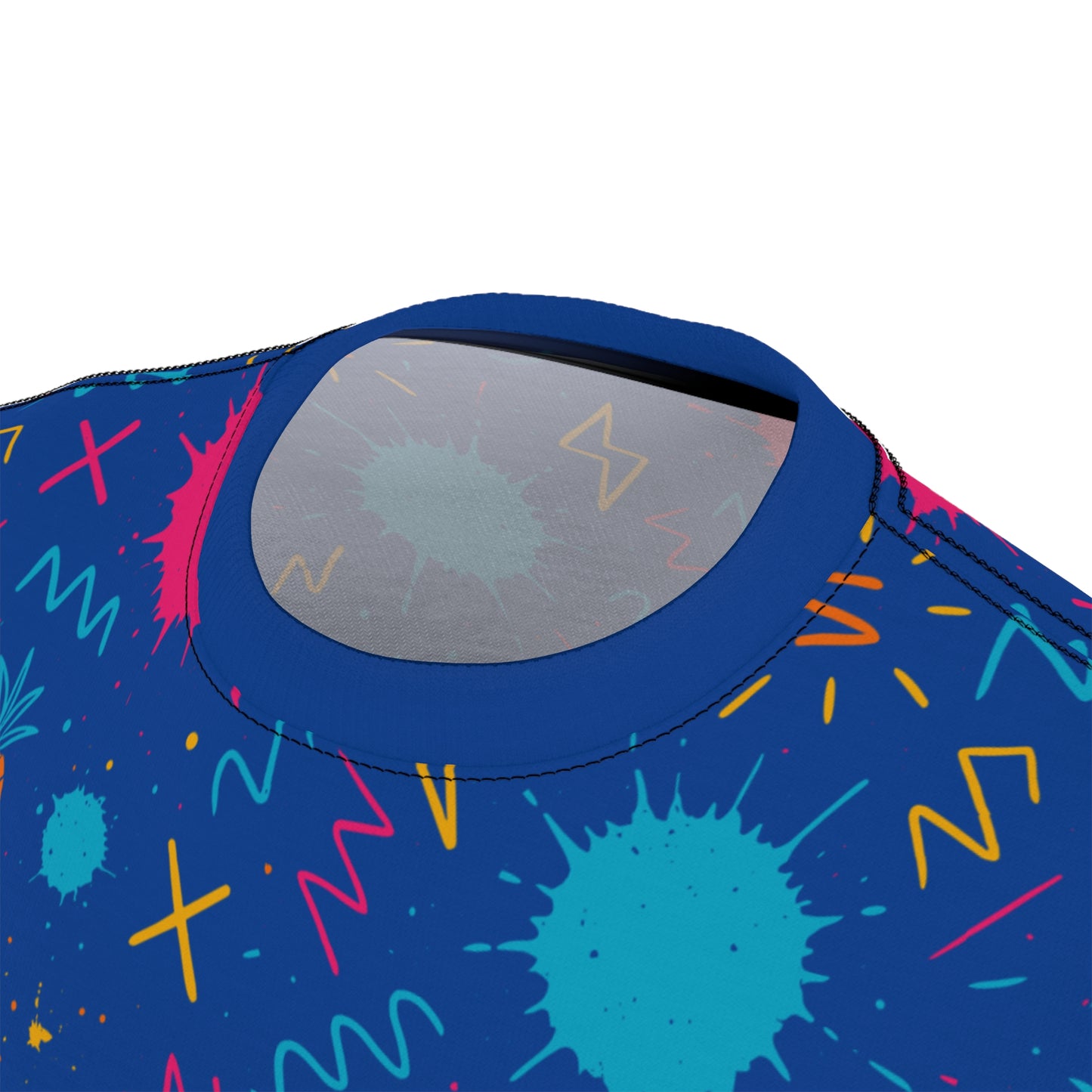 Unisex Cut & Sew Tee (Pineapple Scribble)