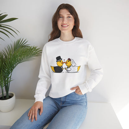 Unisex Heavy Blend™ Crewneck Sweatshirt (Wedding Ducks)