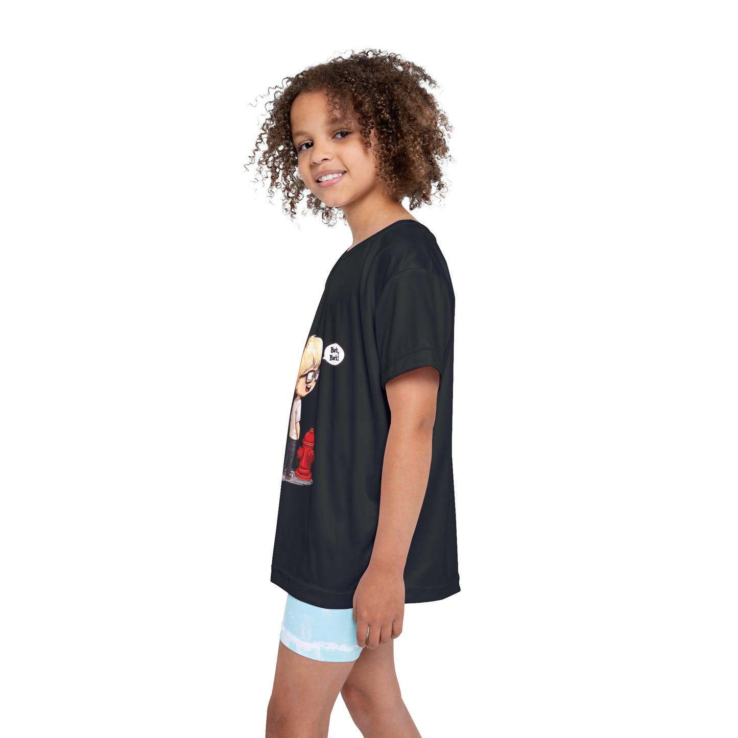 Kids Sports Jersey - Black (Bark Bark)