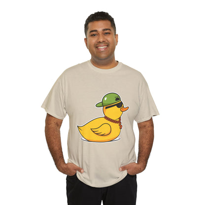 Unisex Heavy Cotton Tee (Gangster Duck)