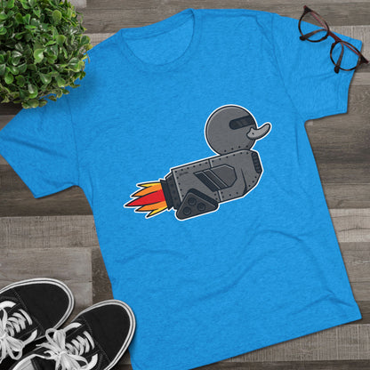Unisex Tri-Blend Crew Tee (Robot Duck)