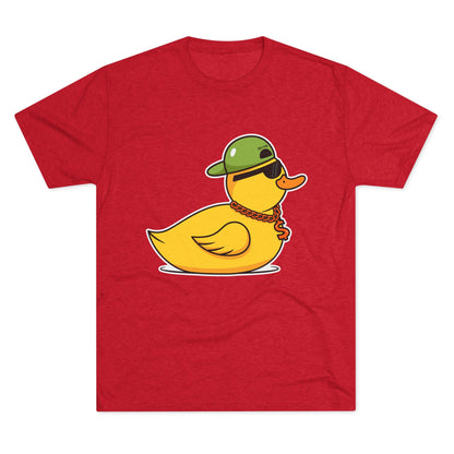 Unisex Tri-Blend Crew Tee (Ninja Duck)