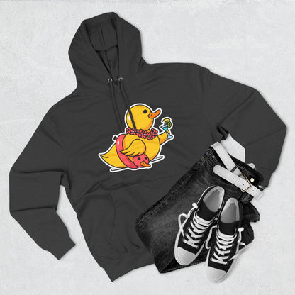 Three-Panel Fleece Hoodie (Tropical Duck)