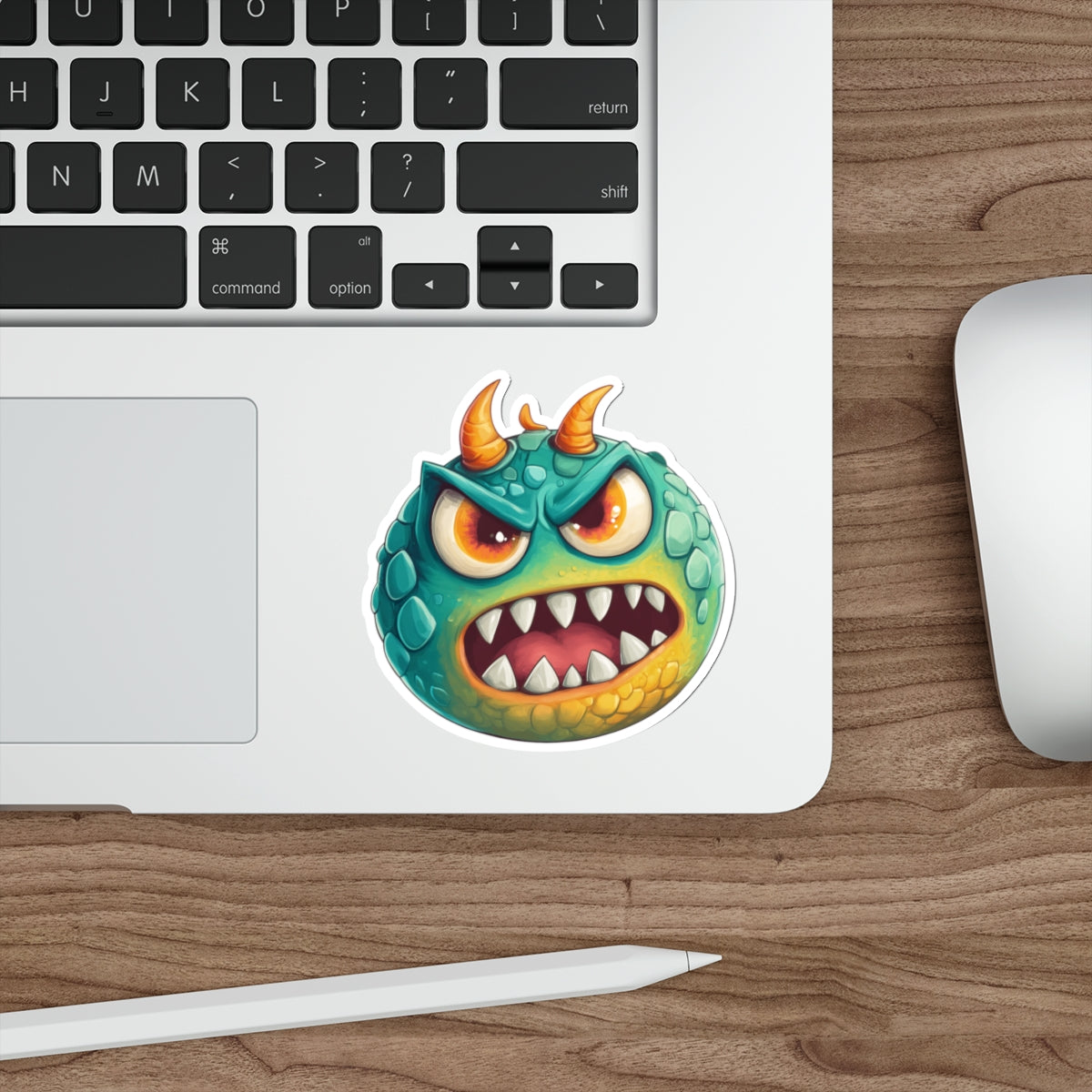 Die-Cut Stickers | Vibrant Art for Personalization (Green Monster 2)