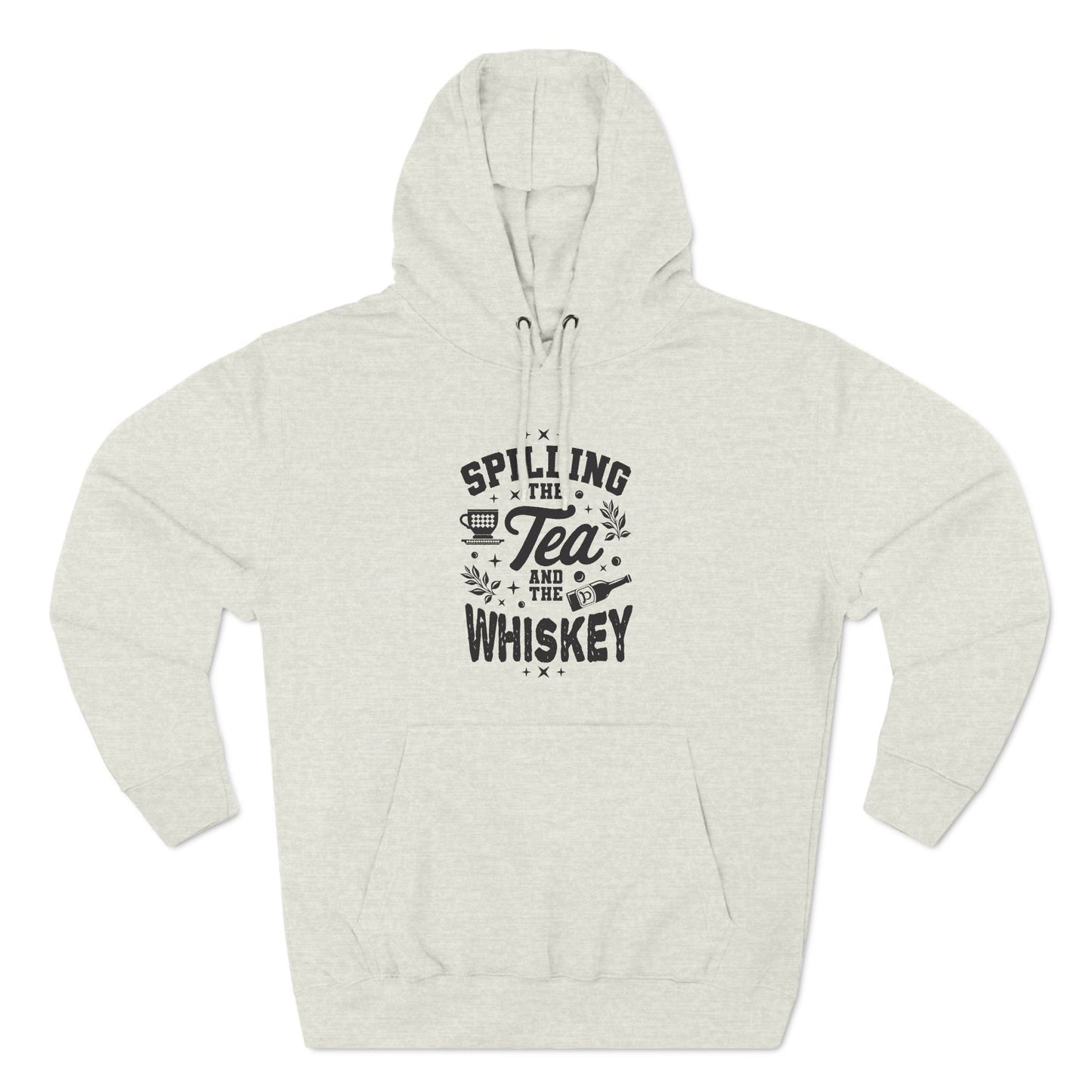 Three-Panel Fleece Hoodie (Spill Tea & Whiskey)