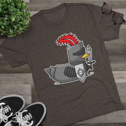 Unisex Tri-Blend Crew Tee (Knight Duck)