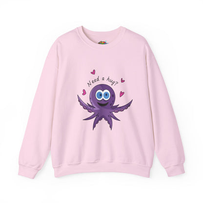 Unisex Heavy Blend™ Crewneck Sweatshirt (Octopus Hug)