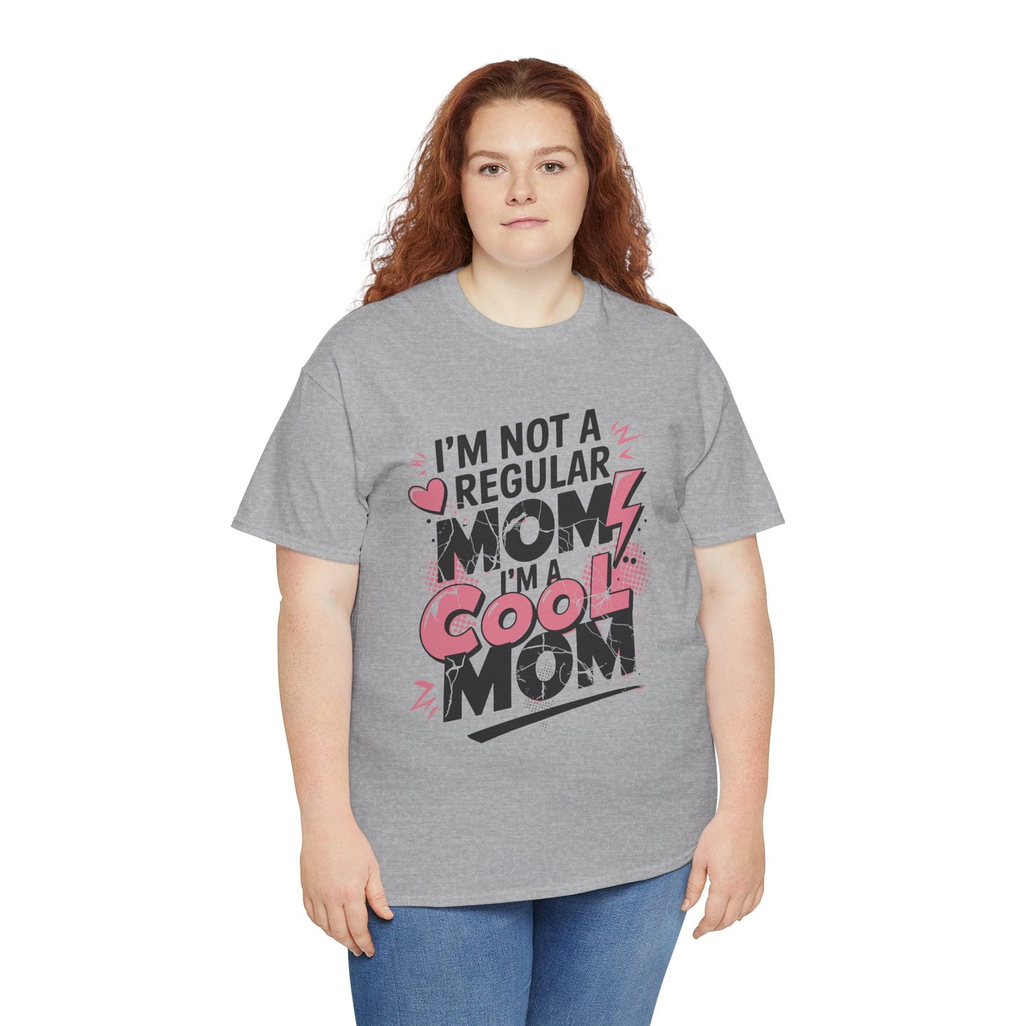 Unisex Heavy Cotton Tee (I'm Not a Regular Mom, I'm a Cool Mom)