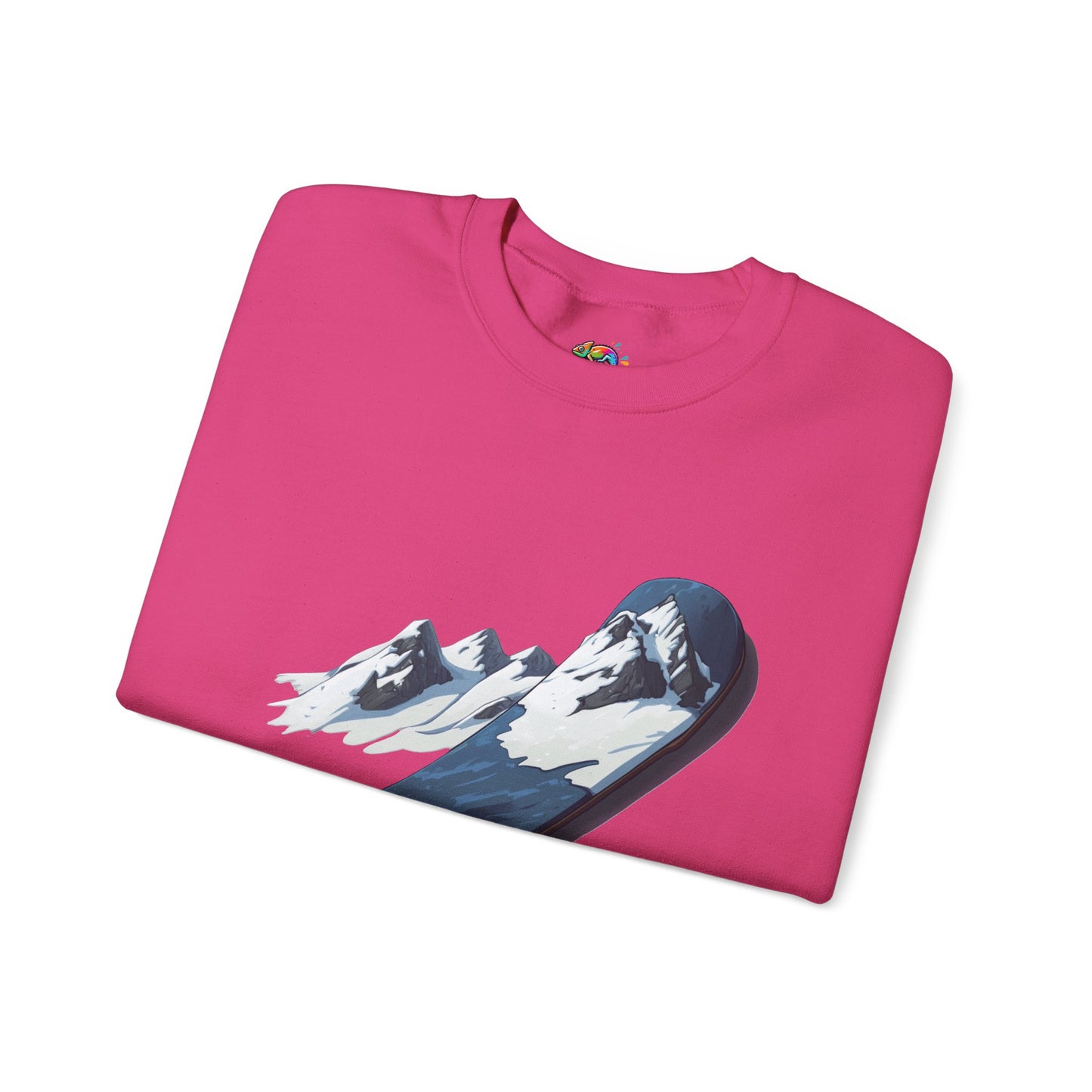 Unisex Heavy Blend™ Crewneck Sweatshirt (Mountain Snowboard)