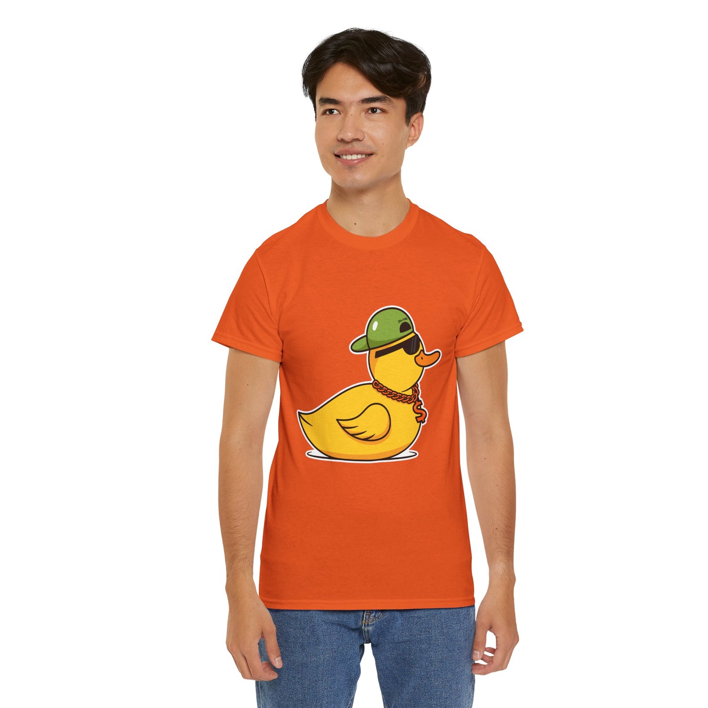 Unisex Heavy Cotton Tee (Gangster Duck)