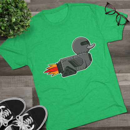 Unisex Tri-Blend Crew Tee (Robot Duck)