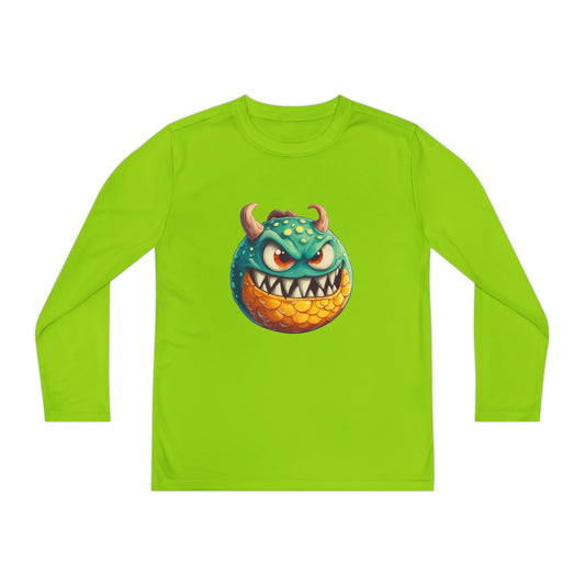 Youth Long Sleeve Competitor Tee (Green Monster 1)