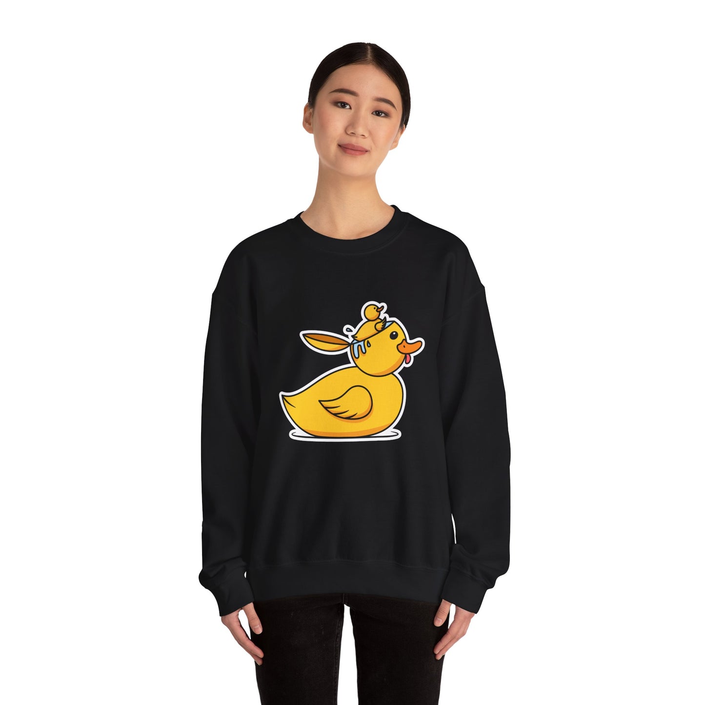 Unisex Heavy Blend™ Crewneck Sweatshirt (Duck Bird Brain)