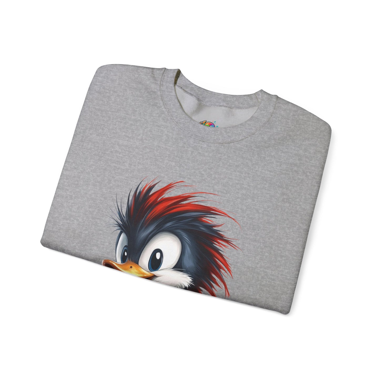 Unisex Heavy Blend™ Crewneck Sweatshirt (Red Hair Duck)