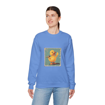 Unisex Heavy Blend™ Crewneck Sweatshirt (Karaoke Duck)