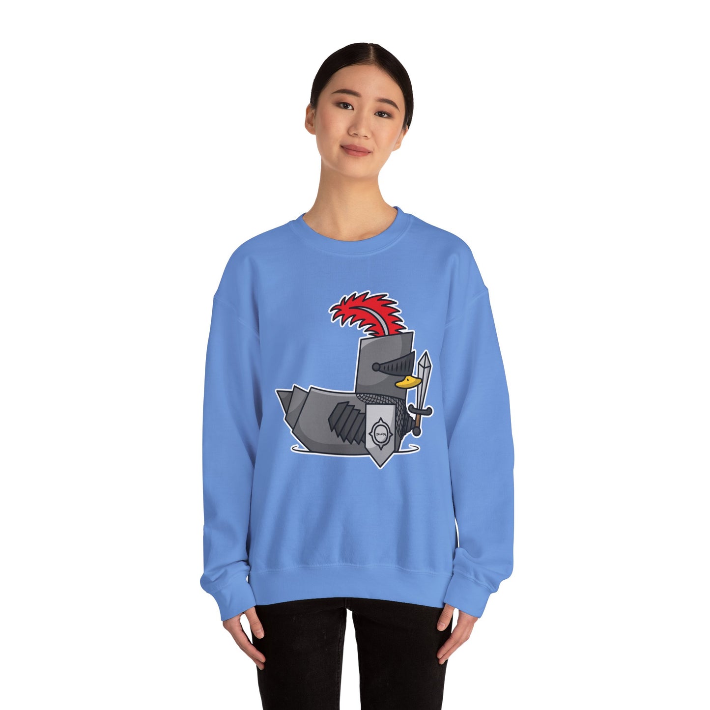 Unisex Heavy Blend™ Crewneck Sweatshirt (Knight Duck)
