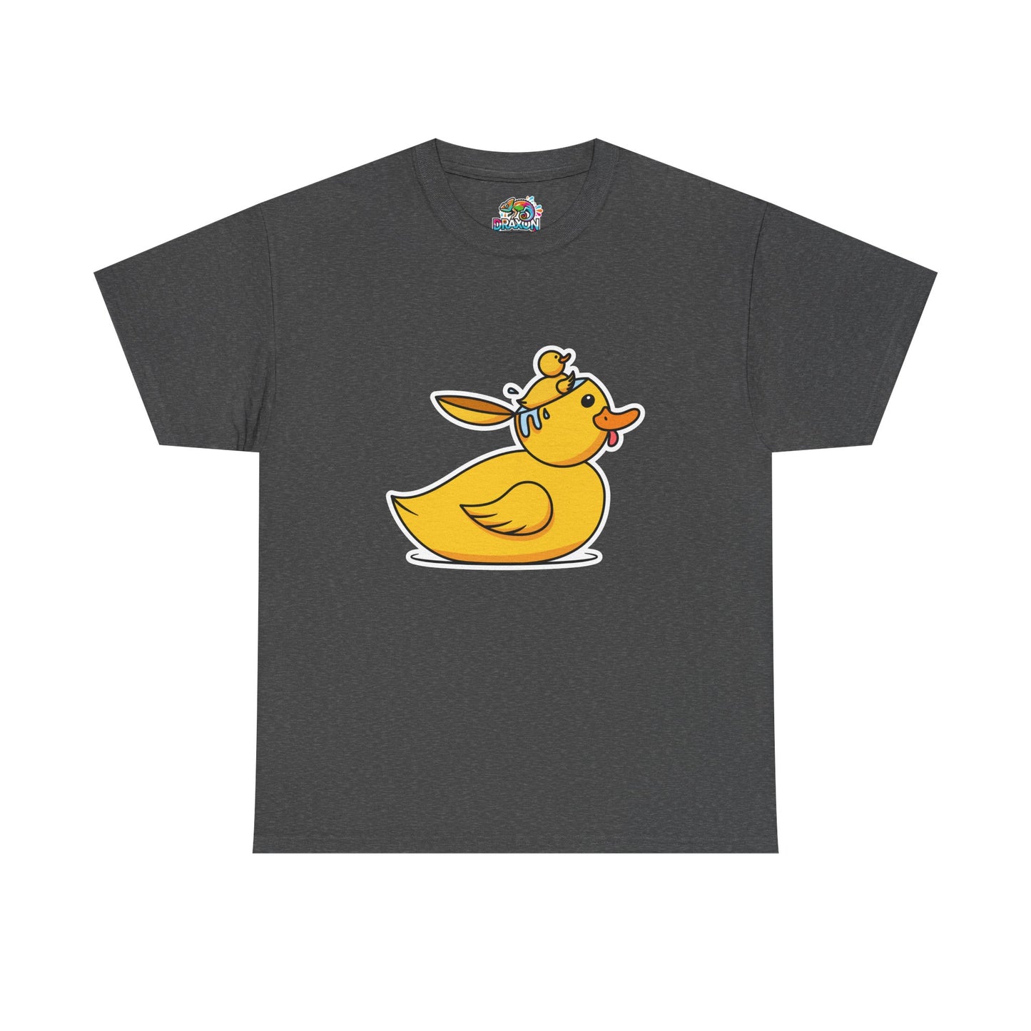 Unisex Heavy Cotton Tee (Duck Bird Brain)
