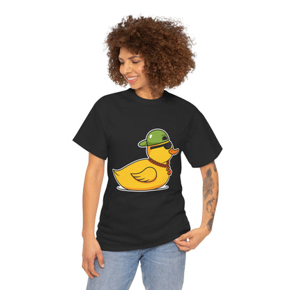 Unisex Heavy Cotton Tee (Gangster Duck)