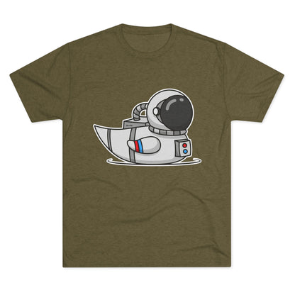 Unisex Tri-Blend Crew Tee (Astronaut Duck)
