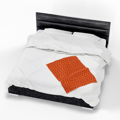 Velveteen Plush Blanket (Basketball)