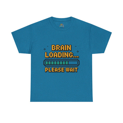 Unisex Heavy Cotton Tee (Brain Loading...Please Wait)