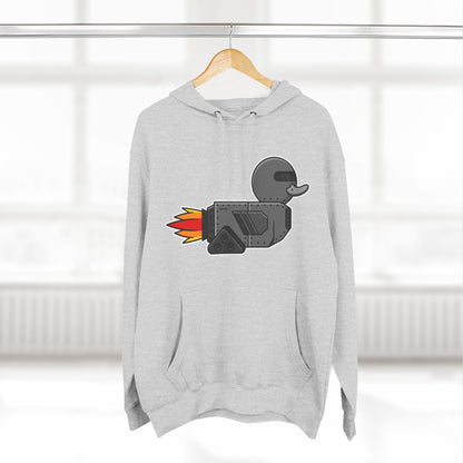 Three-Panel Fleece Hoodie (Robot Duck)