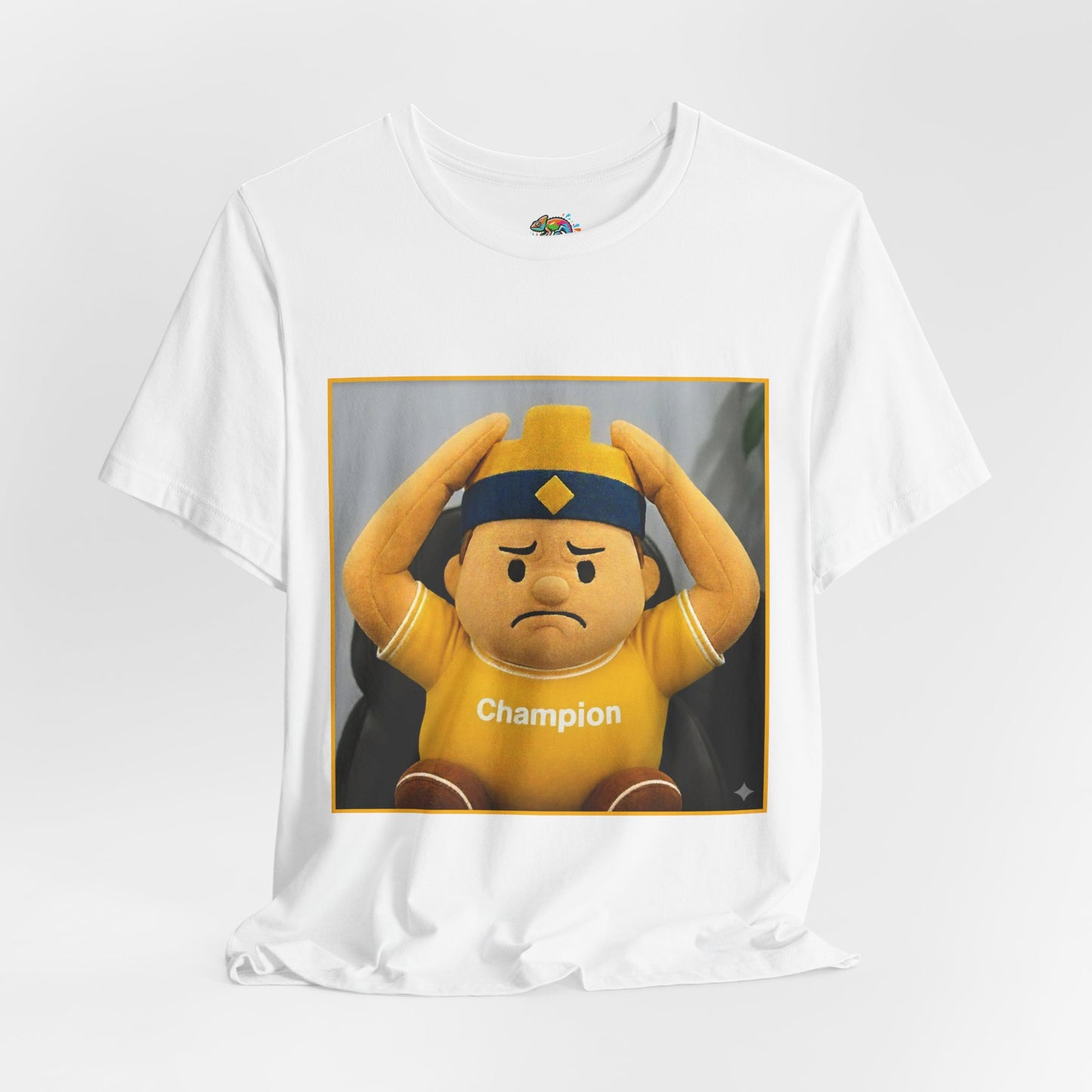 Champion Tee - Casual Unisex Jersey Short Sleeve Shirt with Playful Design (CLASH)