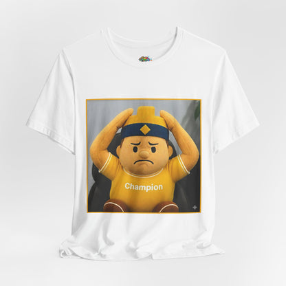 Champion Tee - Casual Unisex Jersey Short Sleeve Shirt with Playful Design (CLASH)