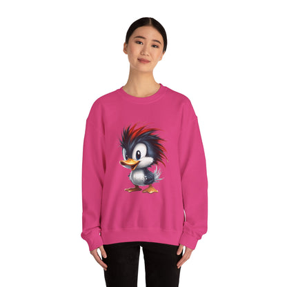 Unisex Heavy Blend™ Crewneck Sweatshirt (Red Hair Duck)