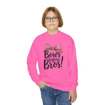 Youth Crewneck Sweatshirt (Bows before Bros)