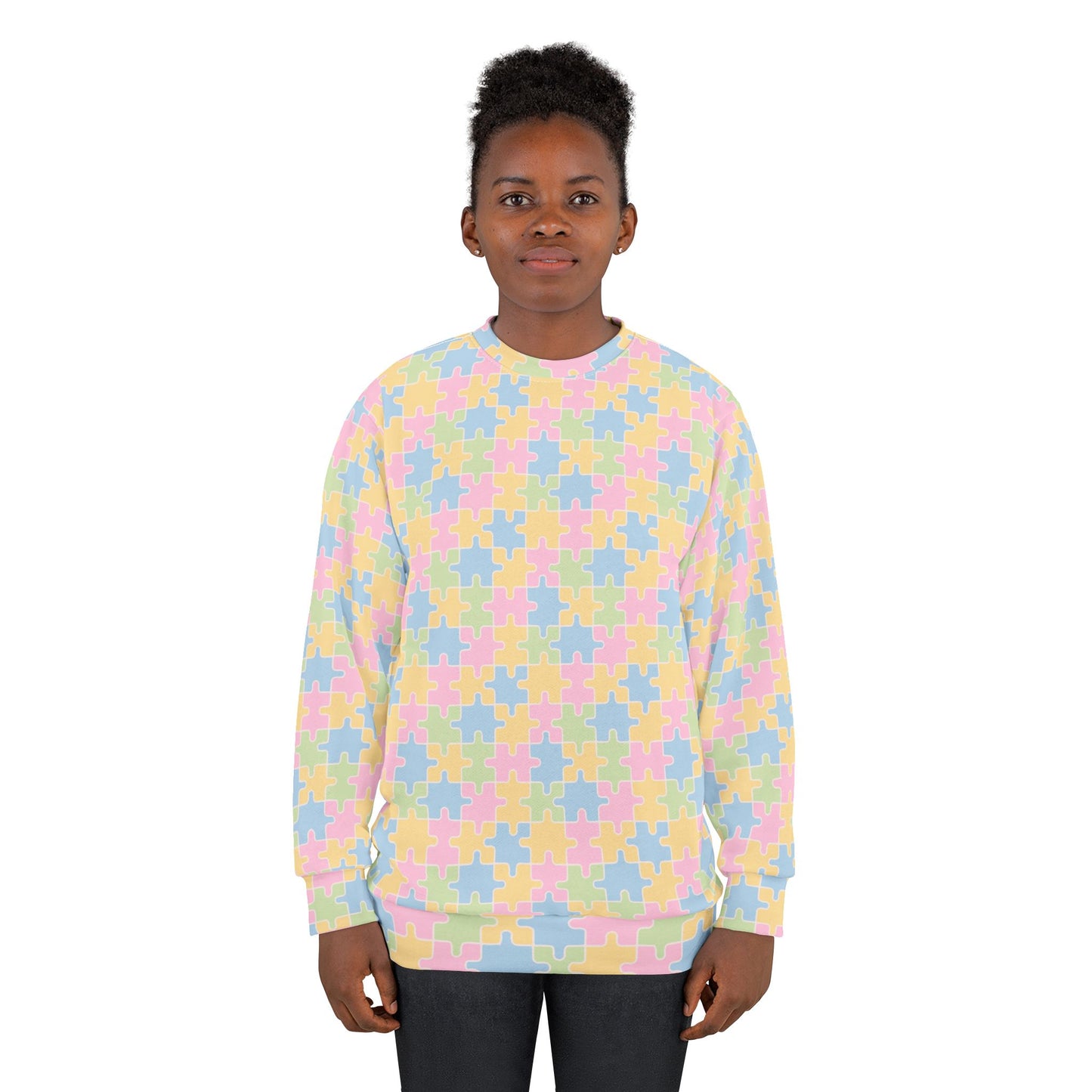 Unisex Sweatshirt (Pastel Puzzle)