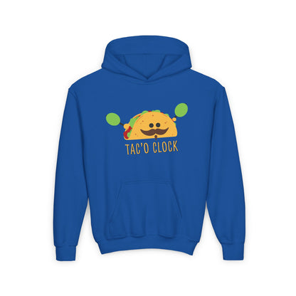 Youth Heavy Blend Hooded Sweatshirt (Tac'O Clock)