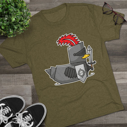 Unisex Tri-Blend Crew Tee (Knight Duck)