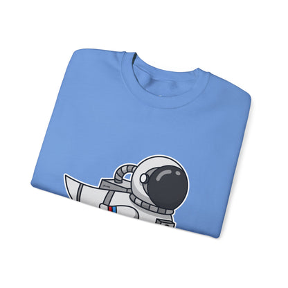 Unisex Heavy Blend™ Crewneck Sweatshirt (Astronaut Duck)