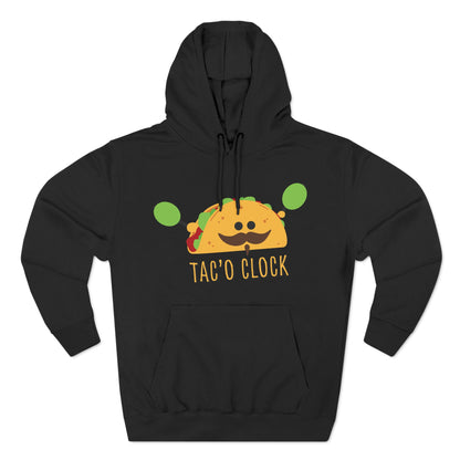 Three-Panel Fleece Hoodie (Tac'O Clock)