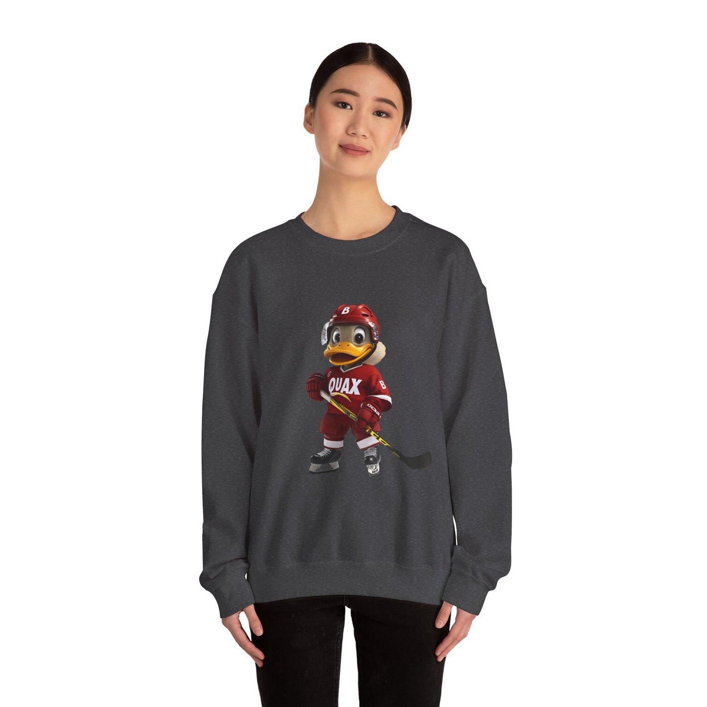 Unisex Heavy Blend™ Crewneck Sweatshirt (Hockey Quax)