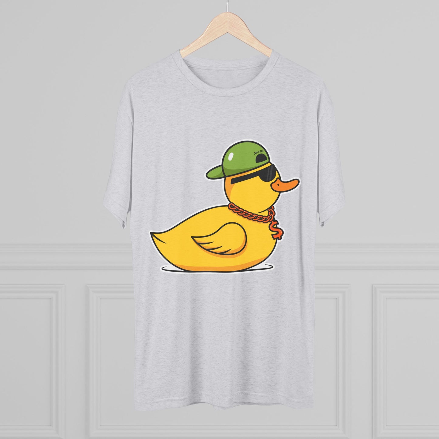 Unisex Tri-Blend Crew Tee (Ninja Duck)