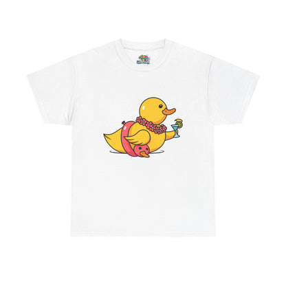 Unisex Heavy Cotton Tee (Tropical Duck)
