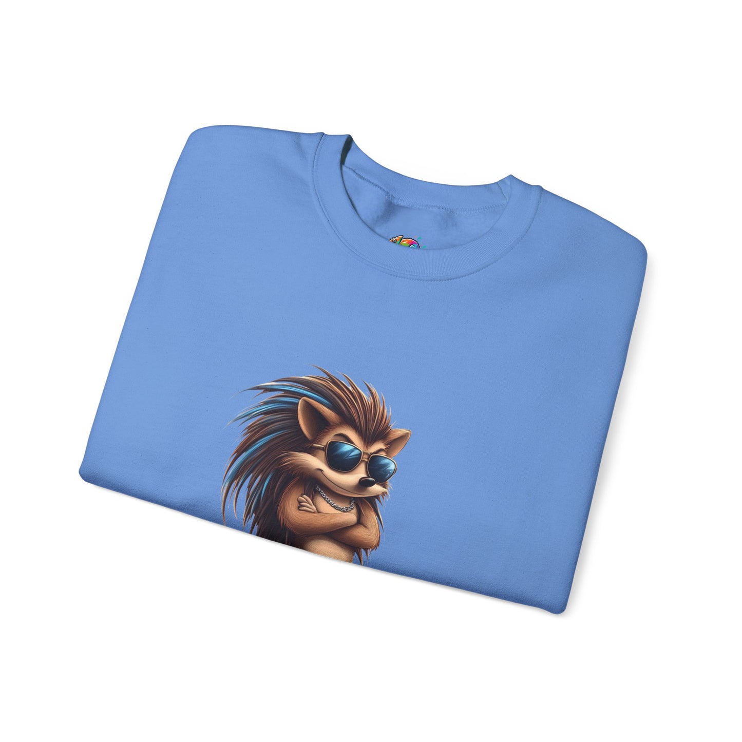 Unisex Heavy Blend™ Crewneck Sweatshirt (Cool Hedgehog)