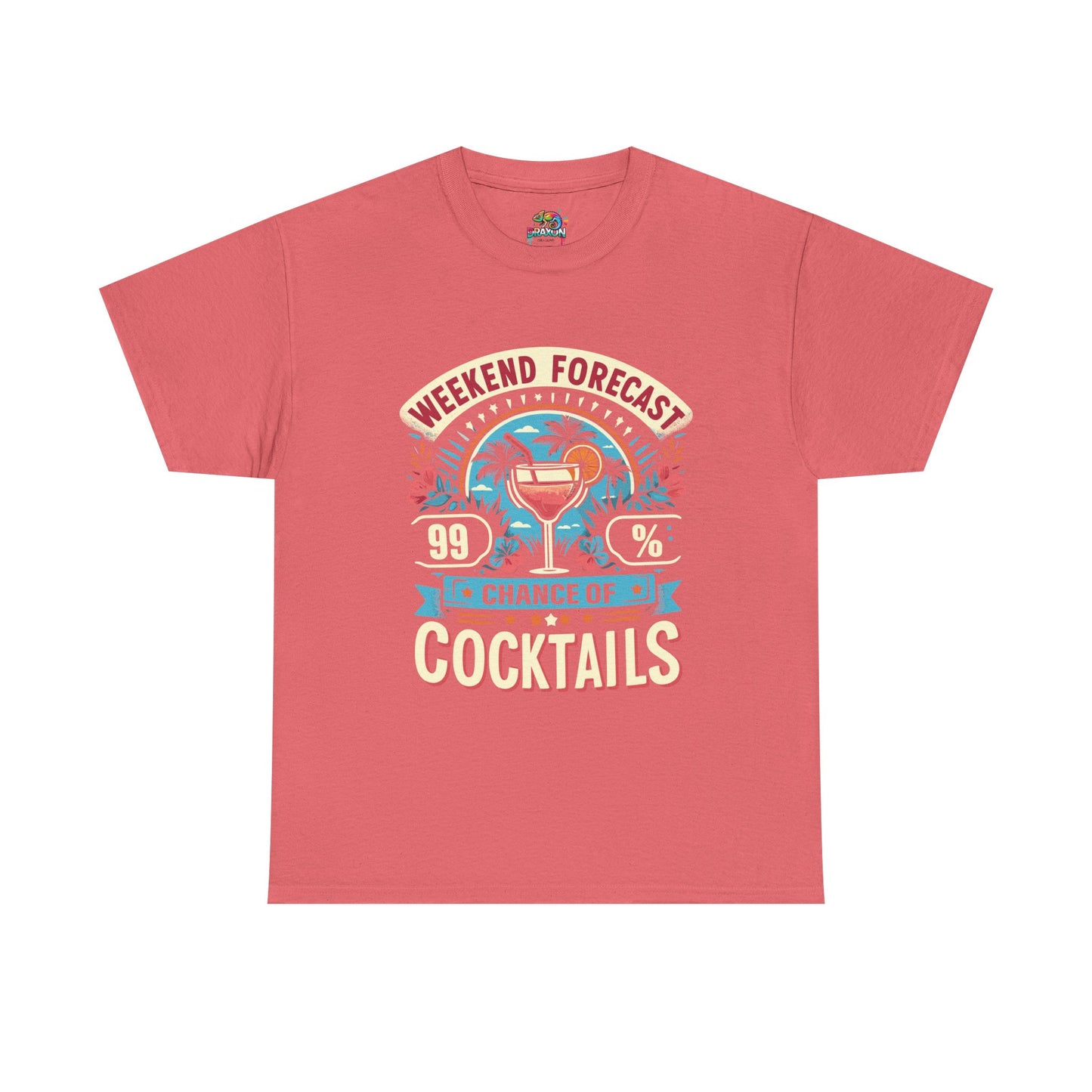 Unisex Heavy Cotton Tee (99% Chance of Cocktails)