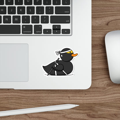 Die-Cut Stickers | Vibrant Art for Personalization (Ninja Duck)