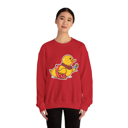 Unisex Heavy Blend™ Crewneck Sweatshirt (Tropical Duck)