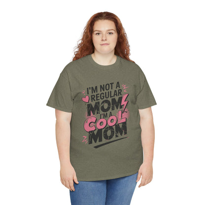 Unisex Heavy Cotton Tee (I'm Not a Regular Mom, I'm a Cool Mom)