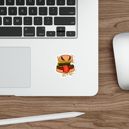 Die-Cut Stickers | Vibrant Art for Personalization (Cheeseburger Monster)