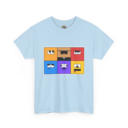 Unisex Heavy Cotton Tee (Emotion Blocks)