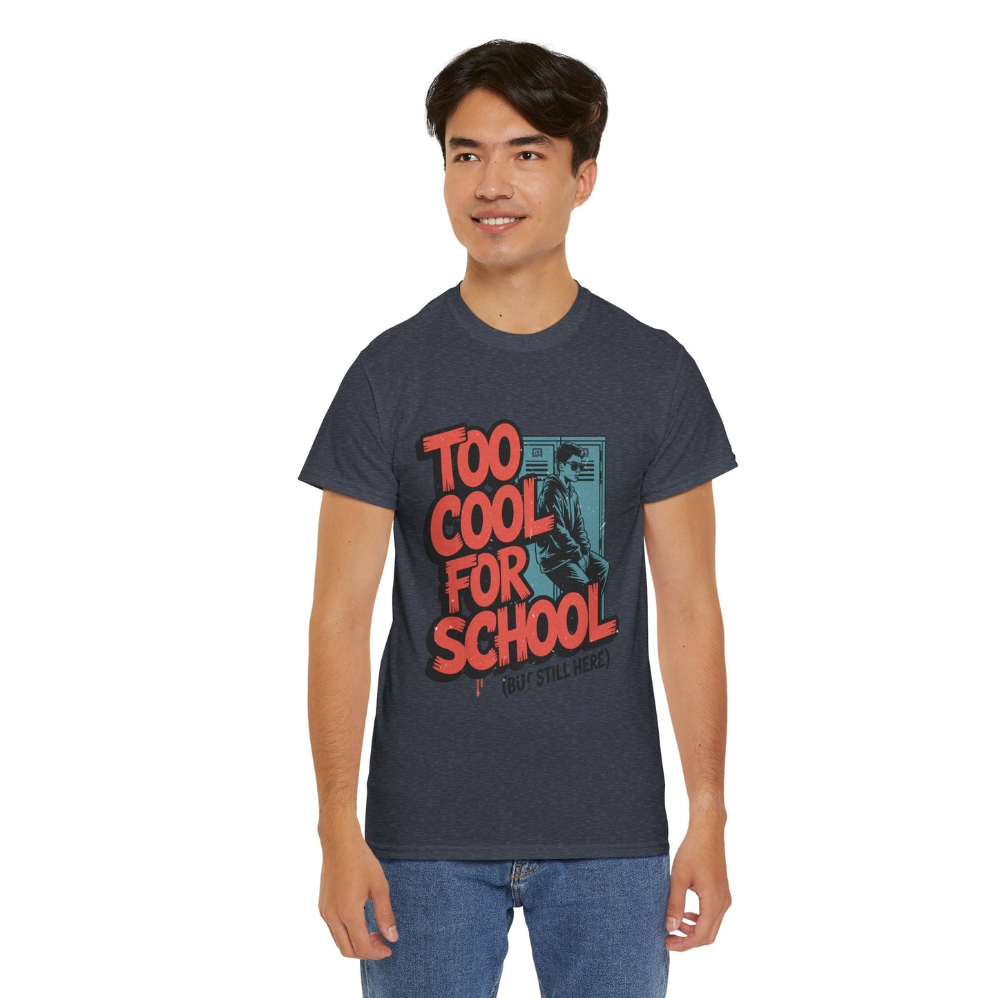 Unisex Heavy Cotton Tee (Too Cool For School)