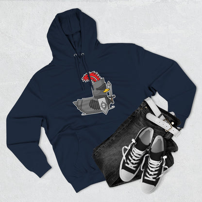 Three-Panel Fleece Hoodie (Knight Duck)